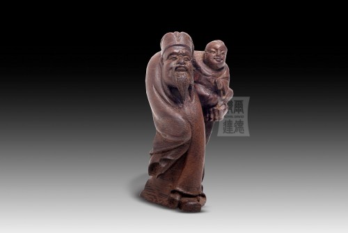 Bamboo Carving Set 3 star-“Fu”