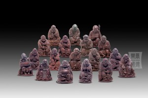 BF-001-018 ​A Carved Bamboo Figure of “18 Luohan”