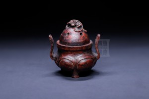 BT004 竹雕 - 螭龍蓋鼎